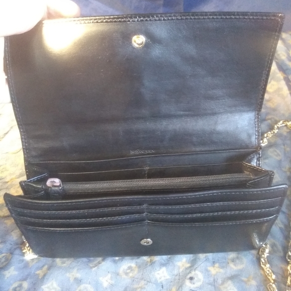 Yves Saint Laurent Black Wallet on a Chain - Picture 4 of 13